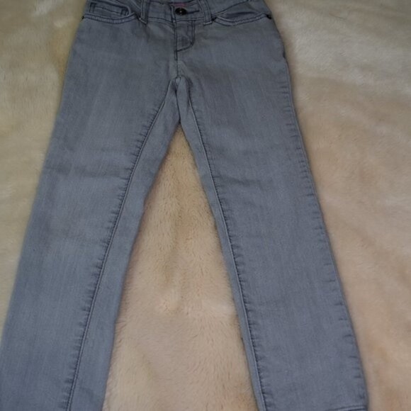 Children's Place Straight Skinny Girls Denim Jeans Gray Size 6 - Picture 4 of 12